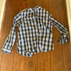 Blue Long Sleeve Botton Up